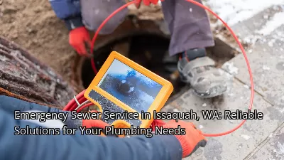 Emergency Sewer Service in Issaquah, WA: Reliable Solutions for Your Plumbing Needs