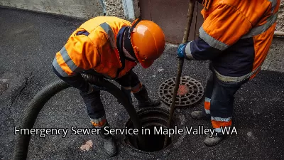 Emergency Sewer Service in Maple Valley, WA