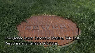 Emergency Sewer Service in Medina, WA: Fast Response and Reliable Solutions
