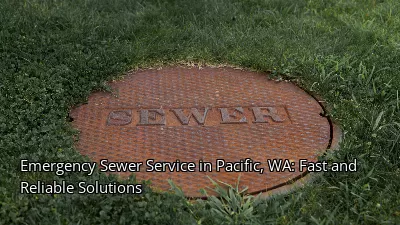 Emergency Sewer Service in Pacific, WA: Fast and Reliable Solutions