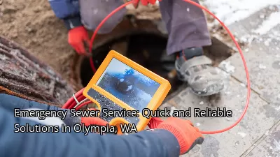 Emergency Sewer Service: Quick and Reliable Solutions in Olympia, WA
