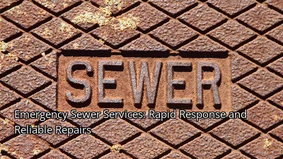Emergency Sewer Services: Rapid Response and Reliable Repairs