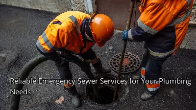Reliable Emergency Sewer Services for Your Plumbing Needs