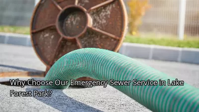 Why Choose Our Emergency Sewer Service in Lake Forest Park?